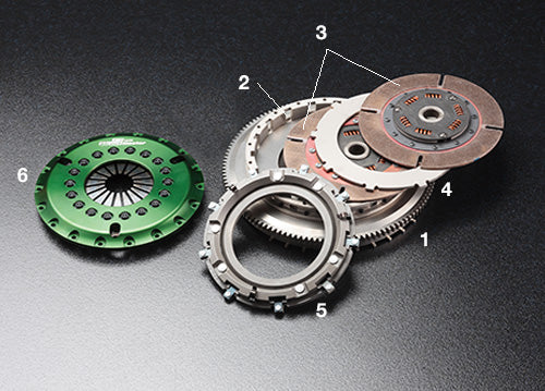 OSGIKEN CLUTCH COVER FOR STREET MASTER TWIN CLUTCH KIT SOFT FOR NISSAN SKYLINE R31 32 33 RB25DET GTS2CD-R313233-CLUTCH-COVER