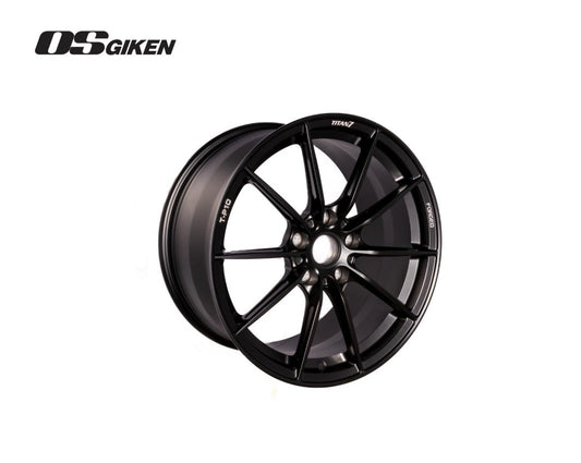 Titan 7 T-P10 Forged Wheel 18x9.5 +53 5x120 64.1 Machine Black (SET)