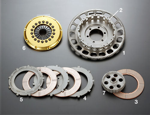 OS Giken R SERIES TRIPLE DISC TYPE CLUTCH KIT FOR Mazda RX-7 FC3S 13BT housing (R3A)