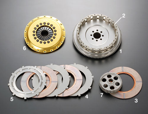 OS Giken R SERIES TRIPLE DISC TYPE CLUTCH KIT FOR Nissan Silvia S14 PS13 RPS13 SR20DET CENTER HUB (R3B)