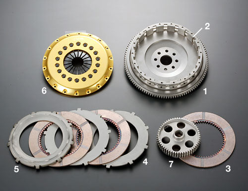 OS Giken R SERIES TRIPLE DISC TYPE CLUTCH KIT FOR Toyota Mark II Chaser JZX90 100 110 1JZ-GTE CENTER HUB (R3C)