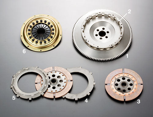 OS Giken TWIN PLATE CLUTCH KIT FOR Honda CR-X EF8 Civic EF9 B16A TS series OH B SET (TS2A)