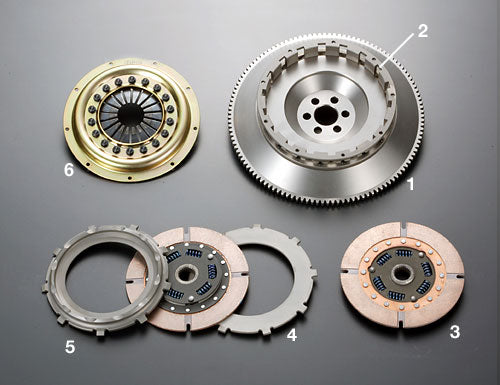 OS Giken Nissan Skyline C110 C210 L6 TS series twin plate clutch kit housing (TS2AD)